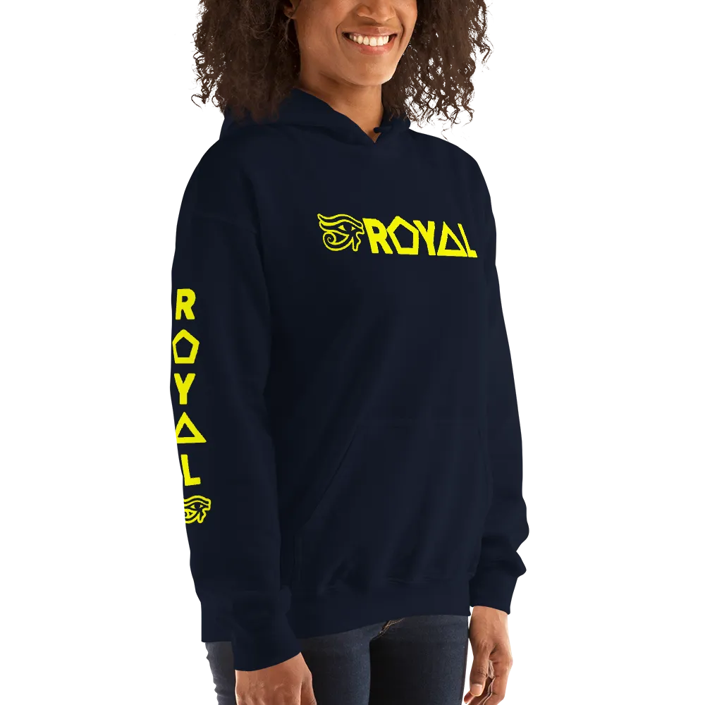 ROYAL. | Urban Resort | RA PARTY ROYAL EMBLEM Unisex Heavy Blend Hoodie YELLOW (4 VARIETIES)