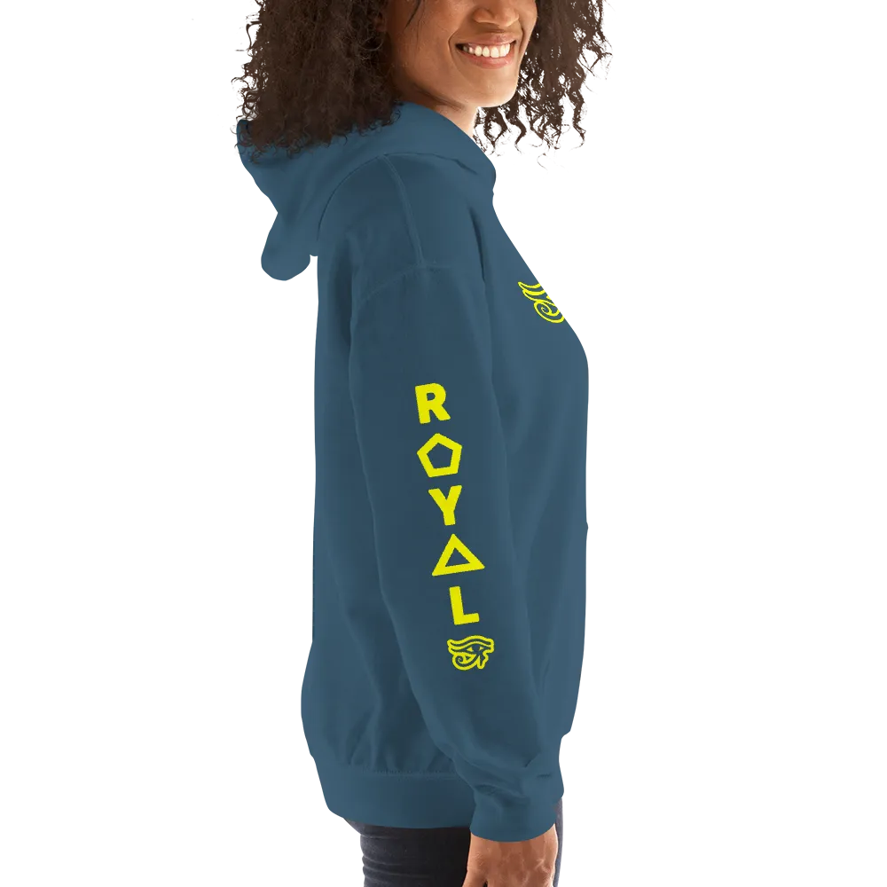 ROYAL. | Urban Resort | RA PARTY ROYAL EMBLEM Unisex Heavy Blend Hoodie YELLOW (4 VARIETIES)
