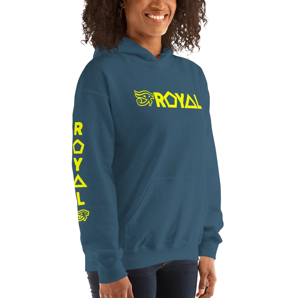 ROYAL. | Urban Resort | RA PARTY ROYAL EMBLEM Unisex Heavy Blend Hoodie YELLOW (4 VARIETIES)