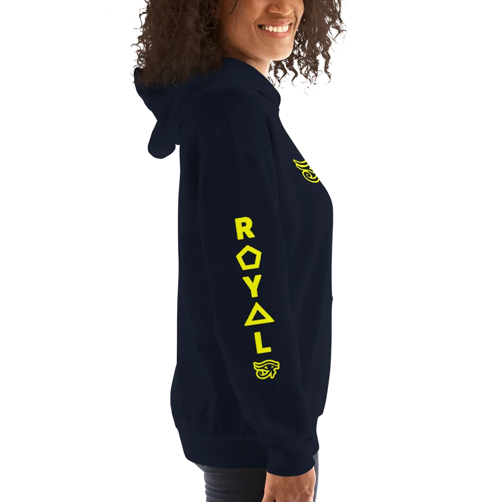 ROYAL. | Urban Resort | RA PARTY ROYAL EMBLEM Unisex Heavy Blend Hoodie YELLOW (4 VARIETIES)