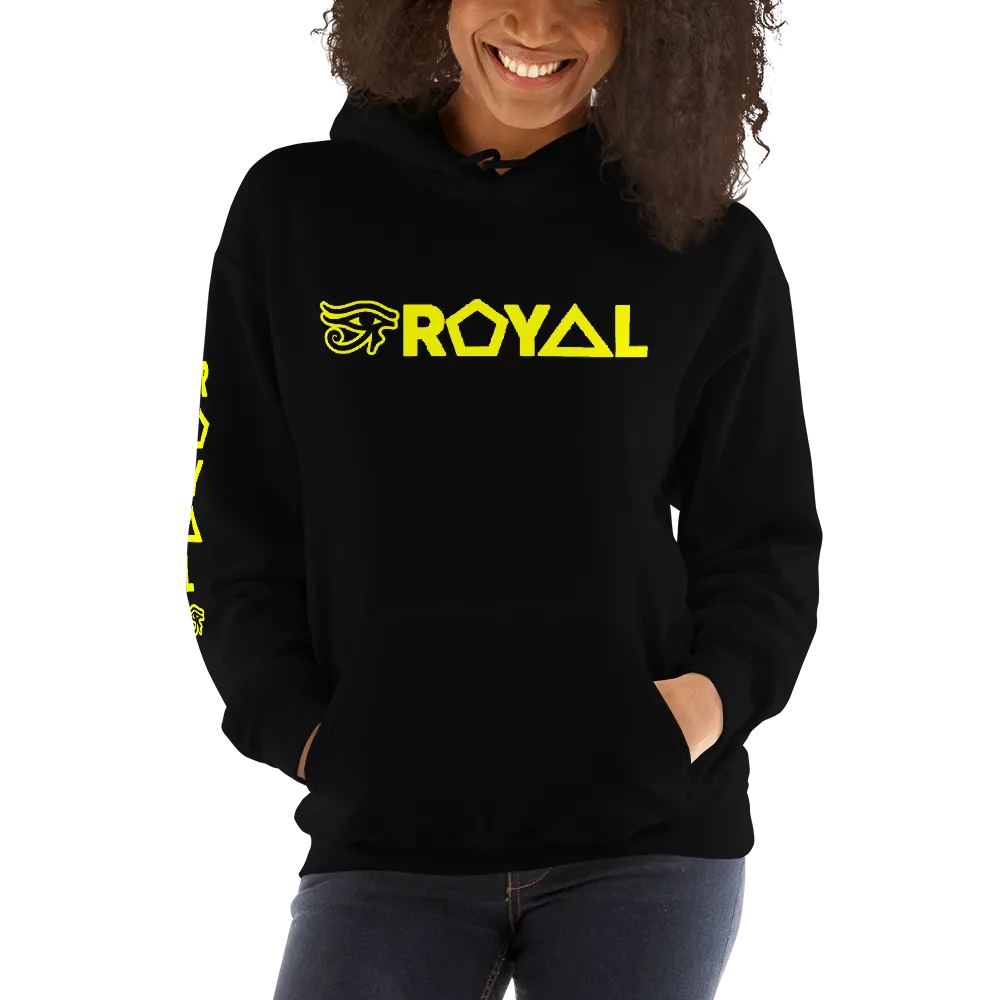 ROYAL. | Urban Resort | RA PARTY ROYAL EMBLEM Unisex Heavy Blend Hoodie YELLOW (4 VARIETIES)