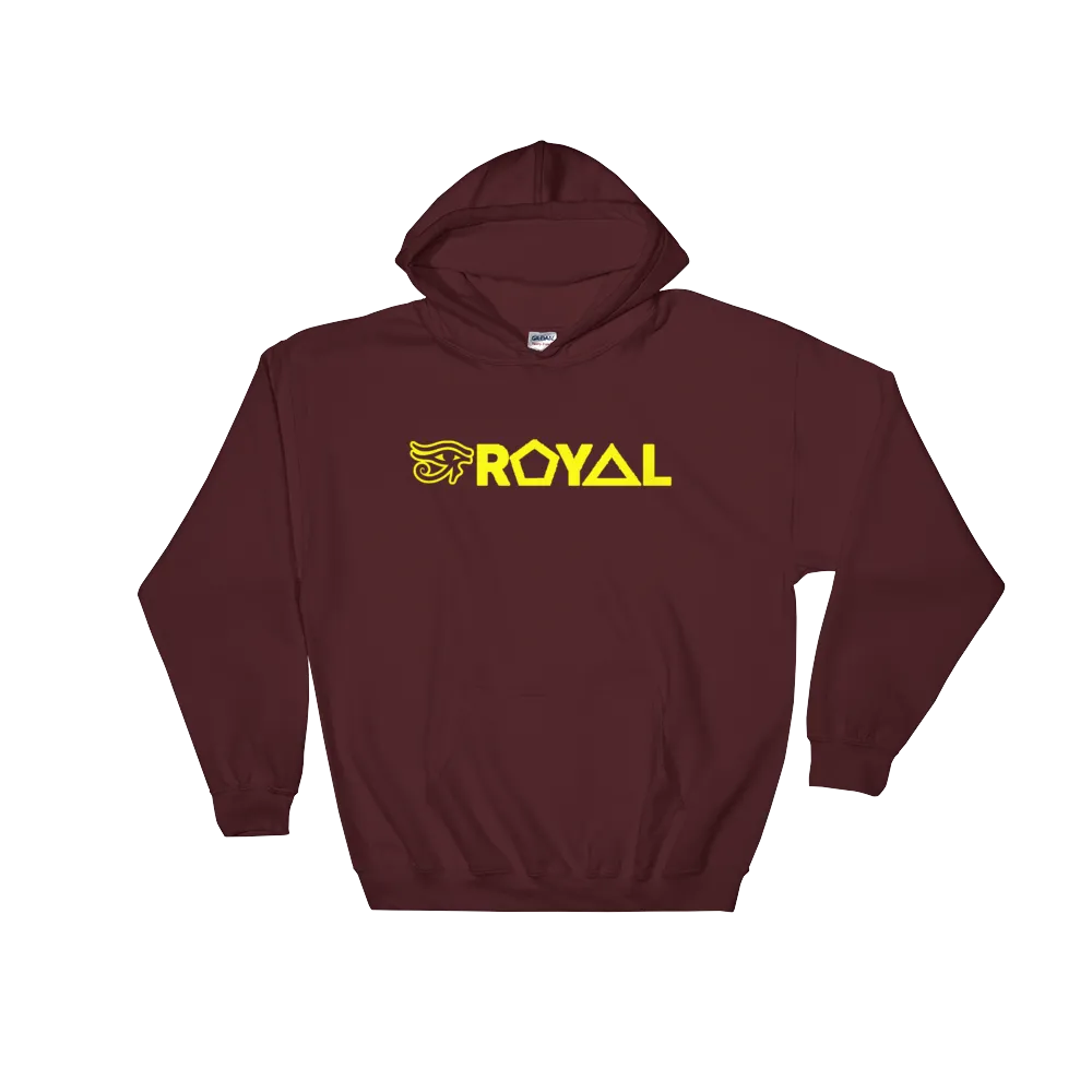 ROYAL. | Urban Resort | RA PARTY ROYAL EMBLEM Unisex Heavy Blend Hoodie YELLOW (4 VARIETIES)