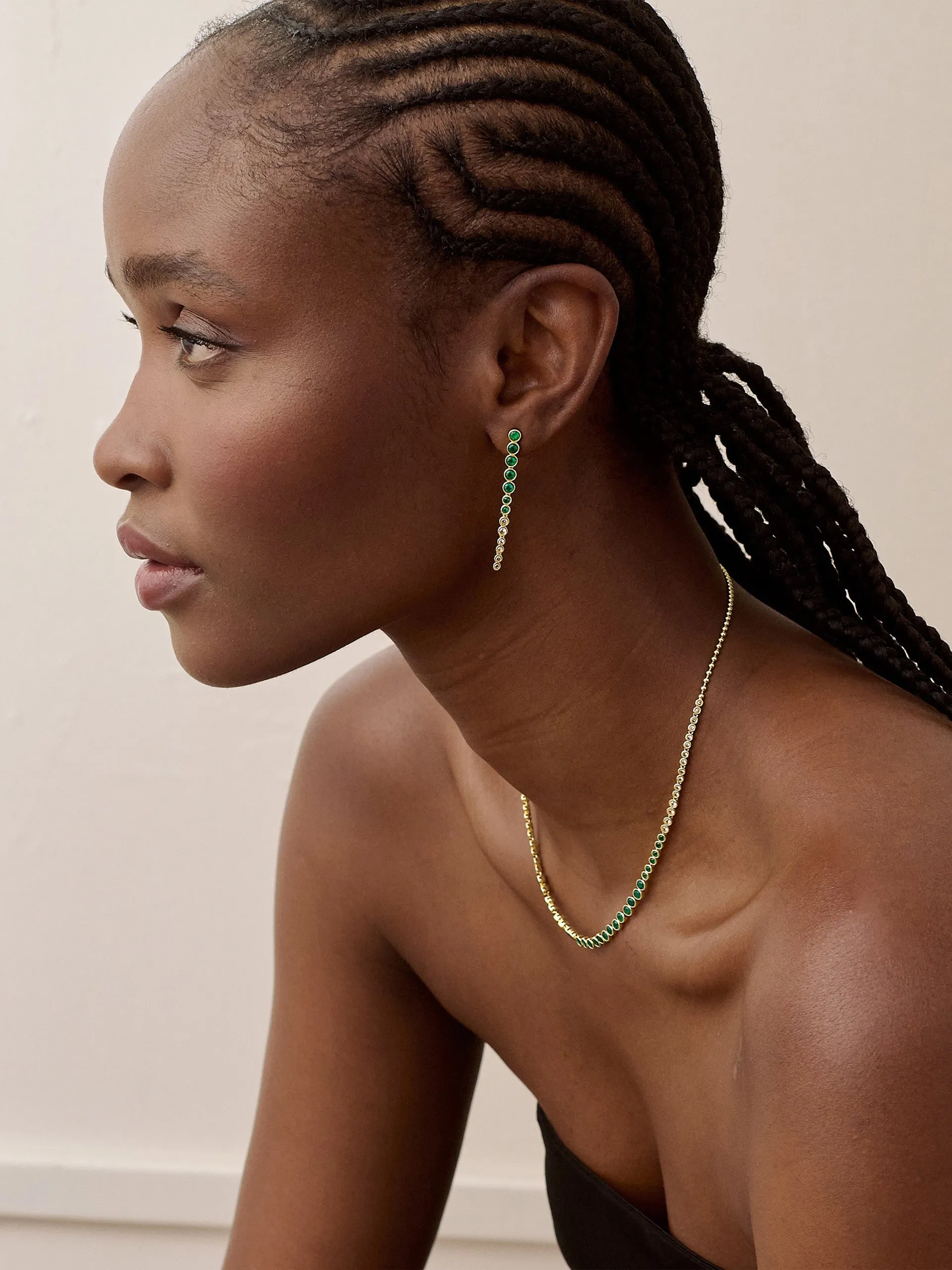 Serena tennis drop earrings