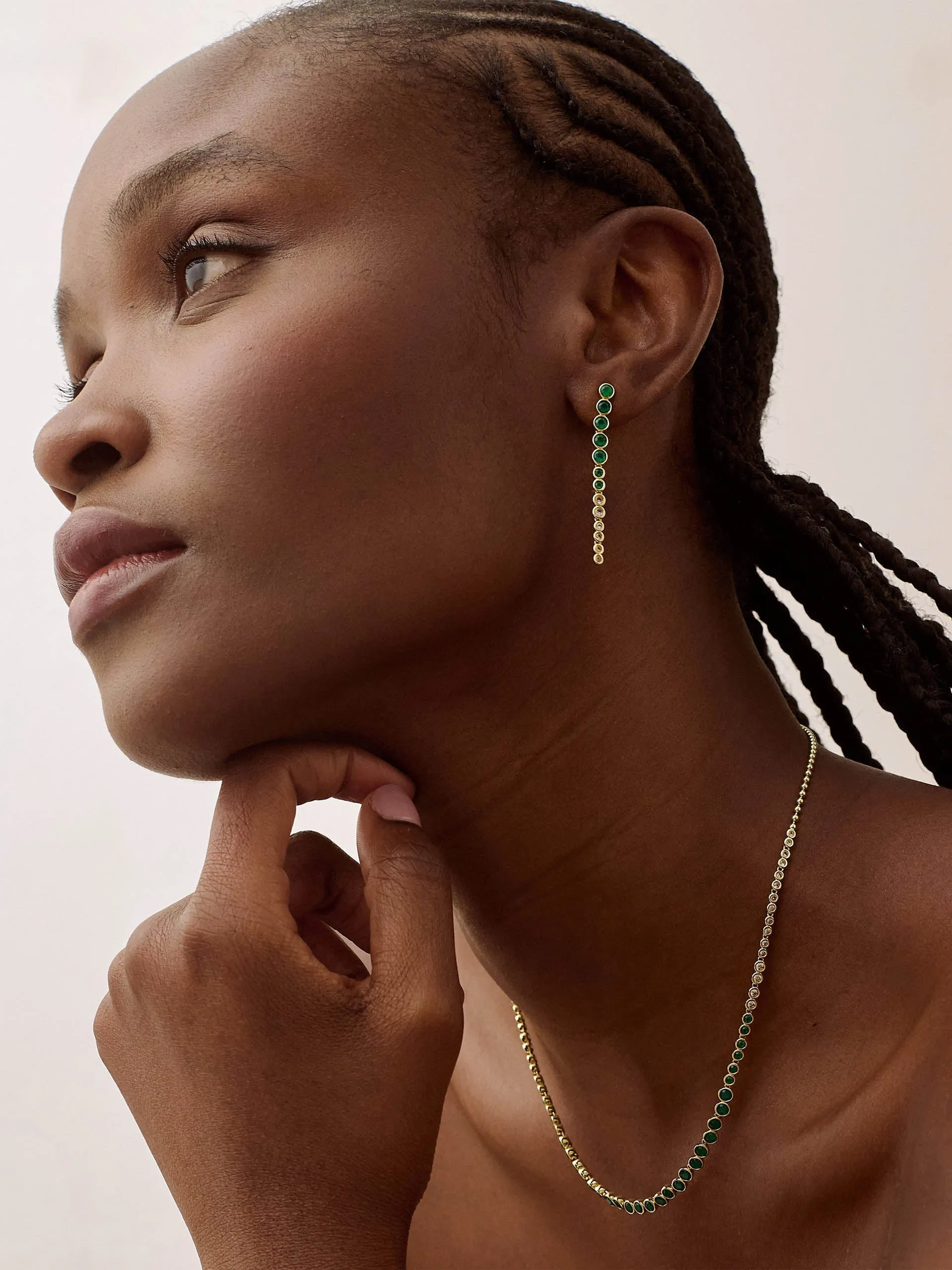 Serena tennis drop earrings