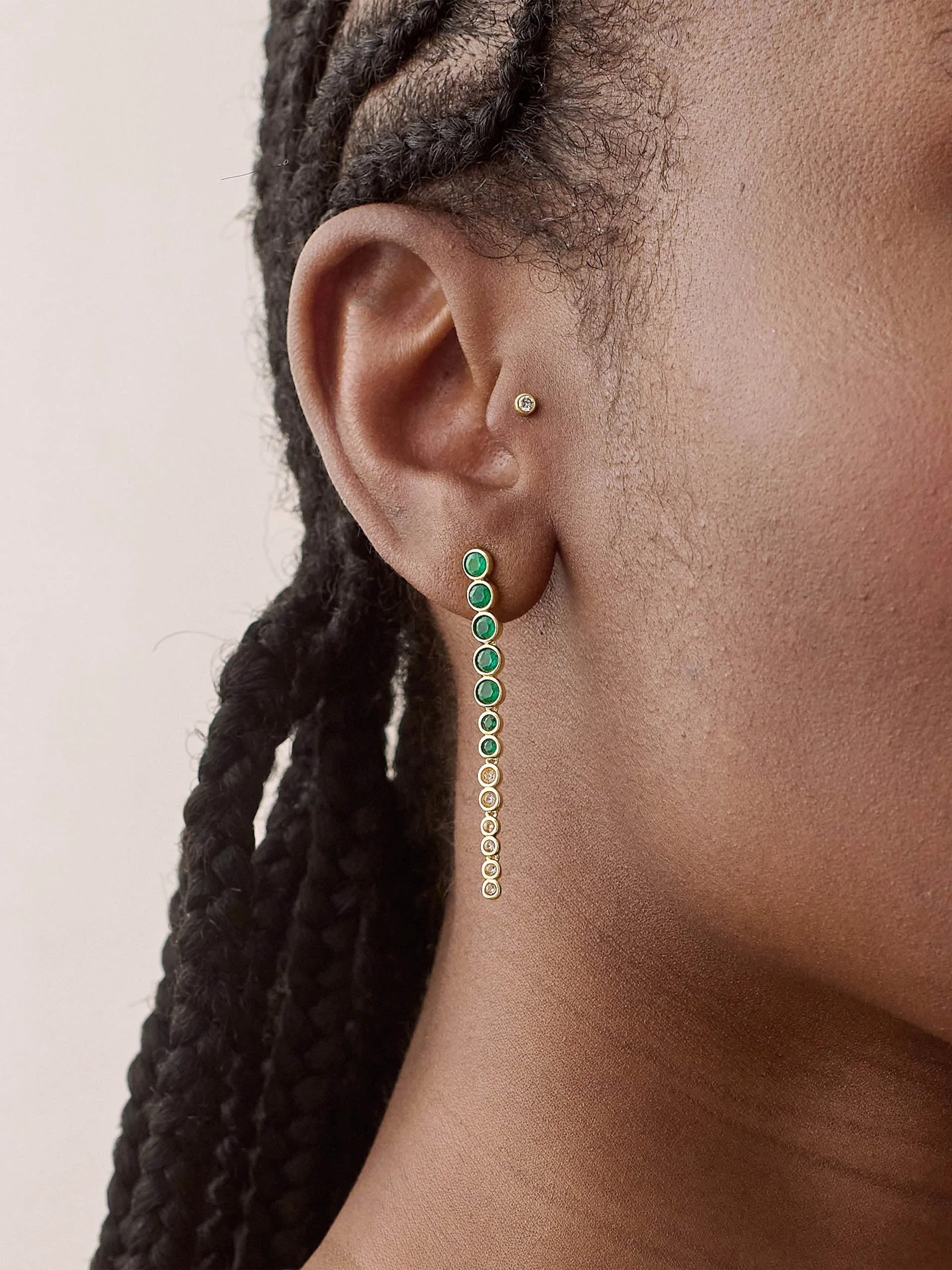 Serena tennis drop earrings