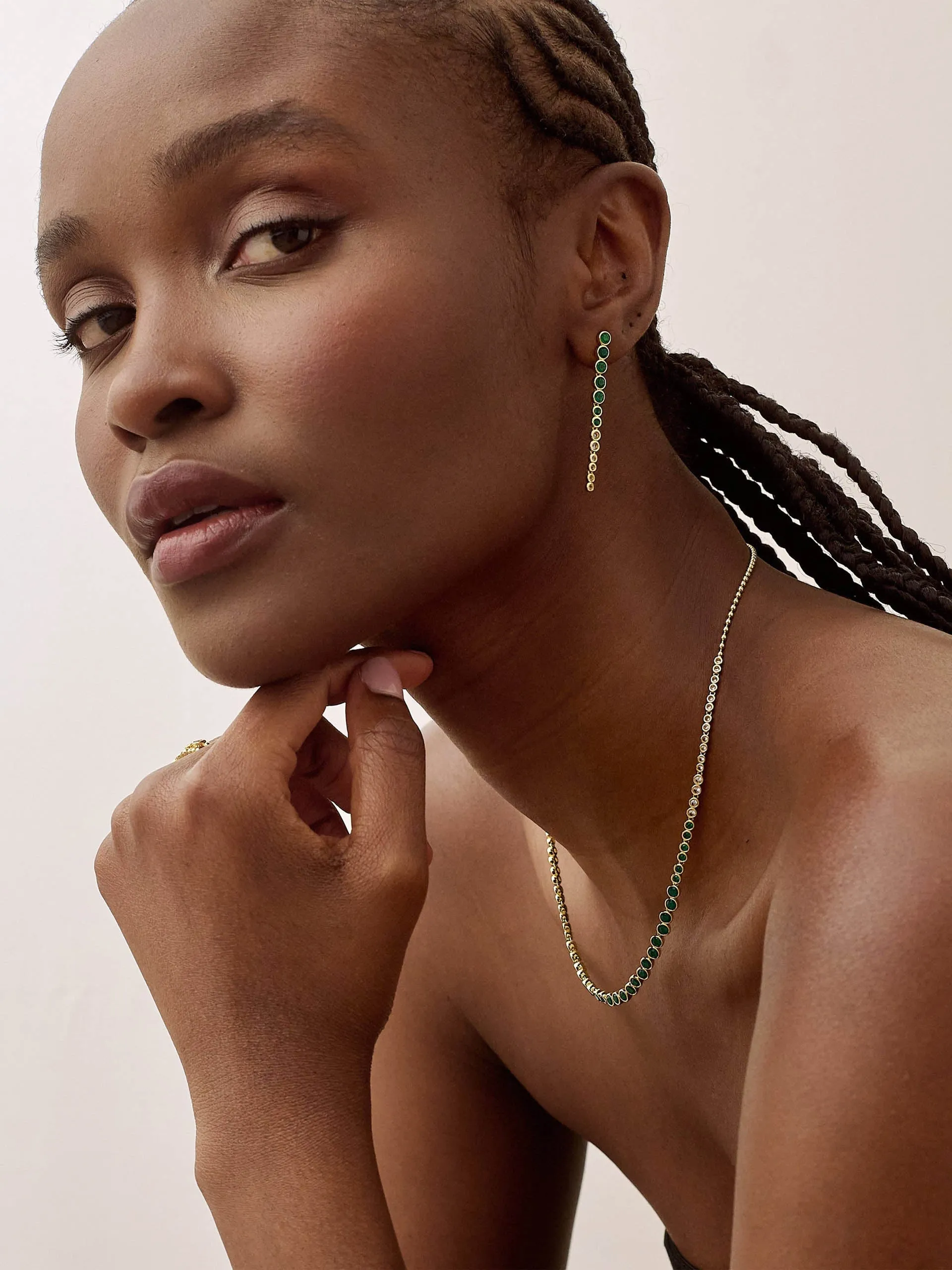 Serena tennis drop earrings