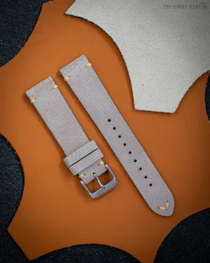 SIDE-STITCH SUEDE - ASH WHITE