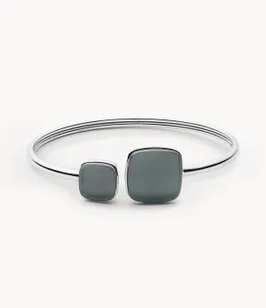 Skagen Green Square Steel Bangle