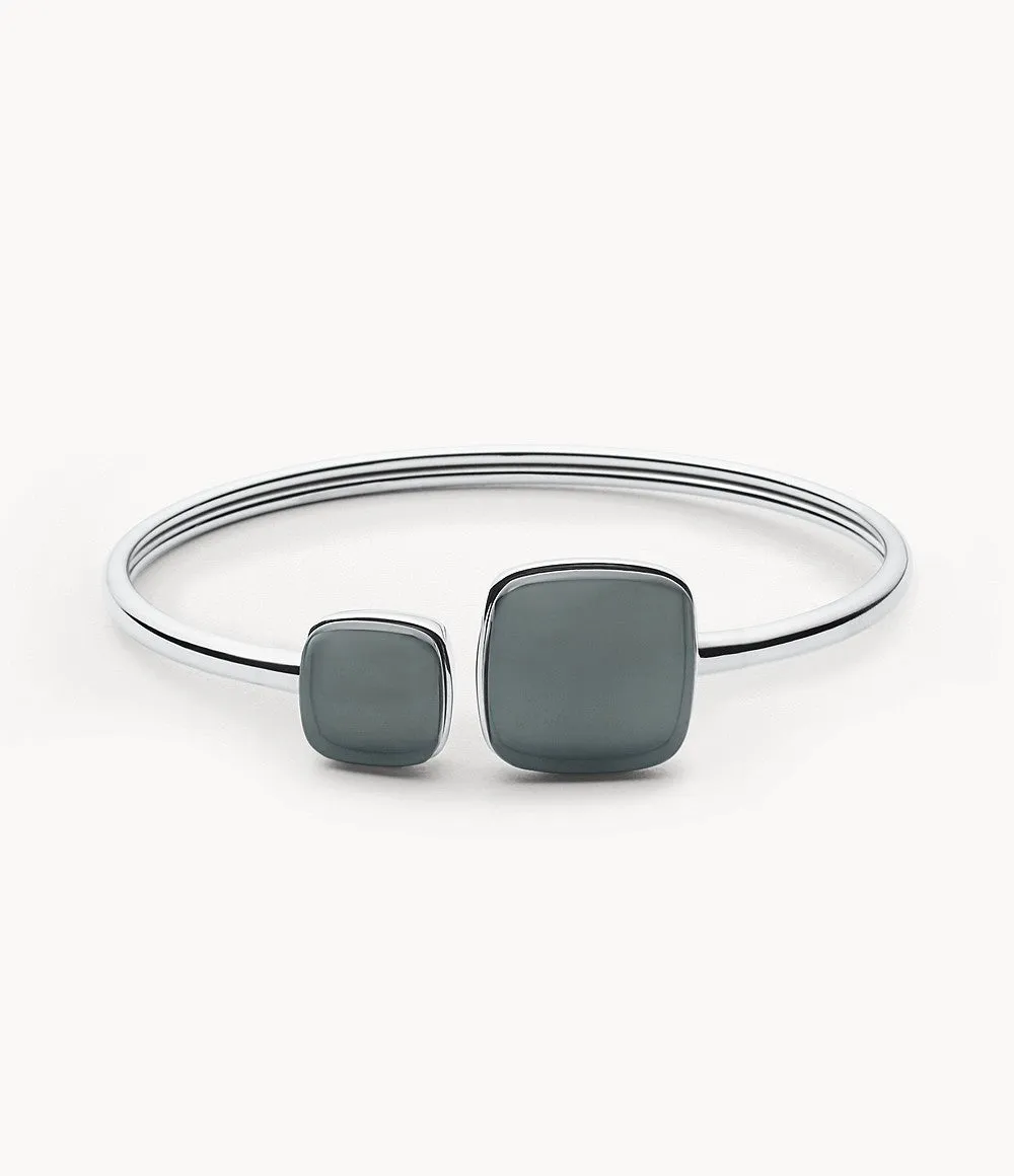 Skagen Green Square Steel Bangle
