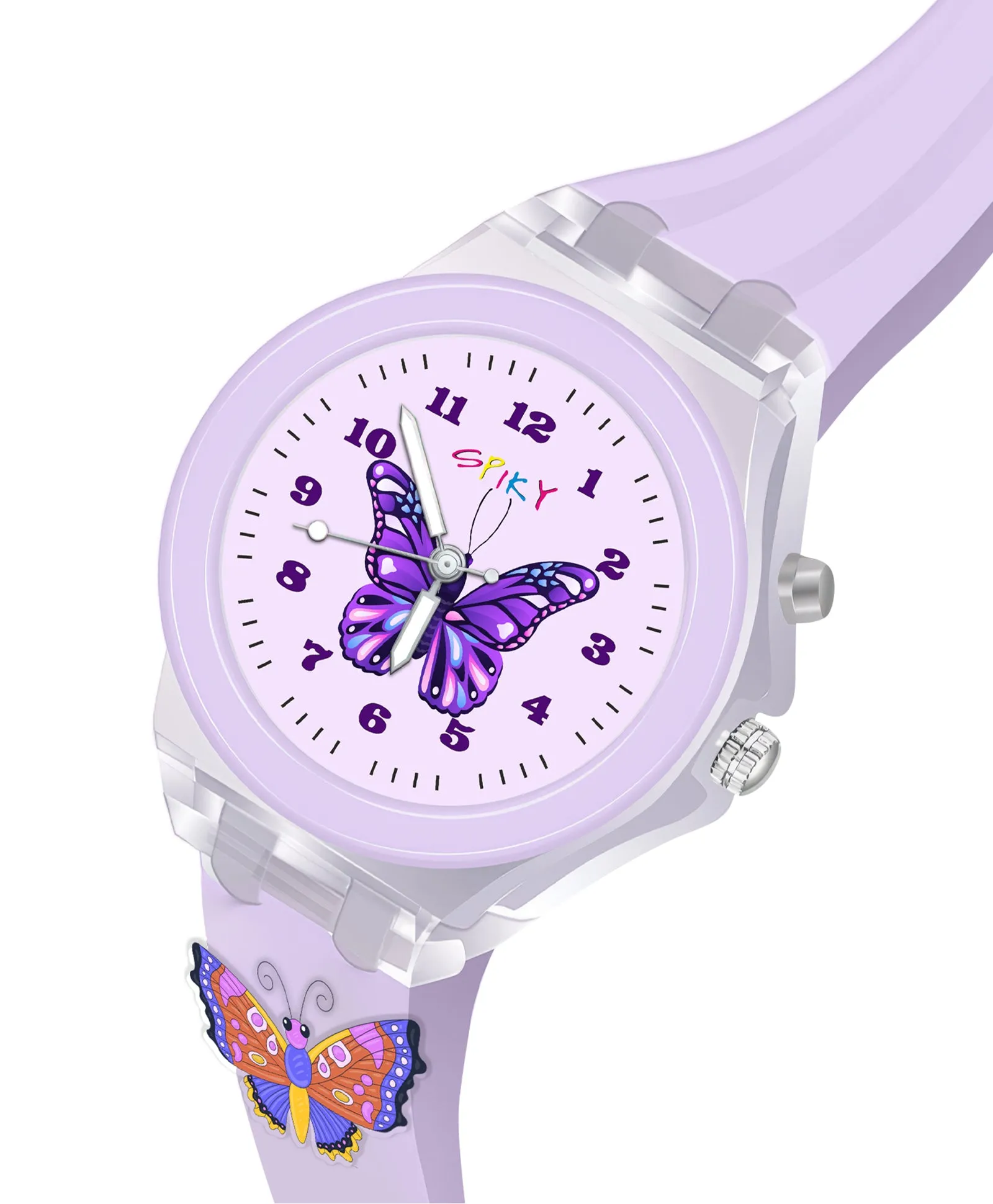 Spiky 3D Cartoon Rabbit Analog Light Watch for Kids Boys & Girls - Pink