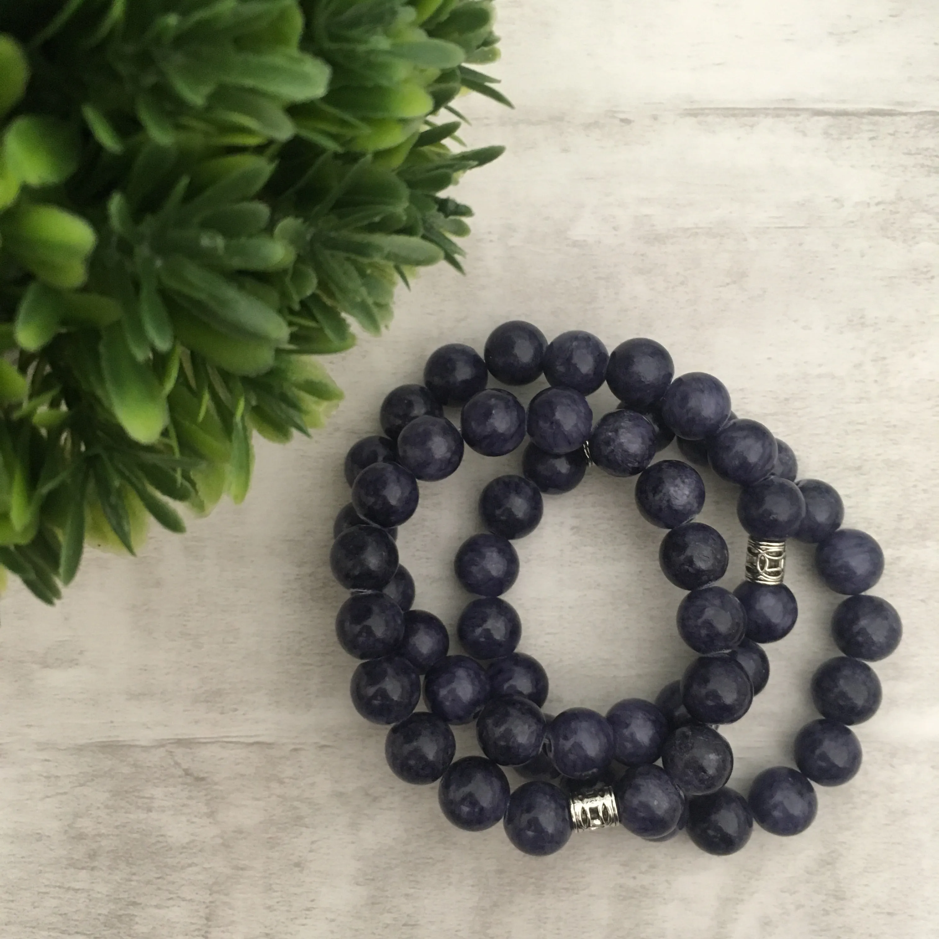 Stone Stacker Bracelet / Purple Haze