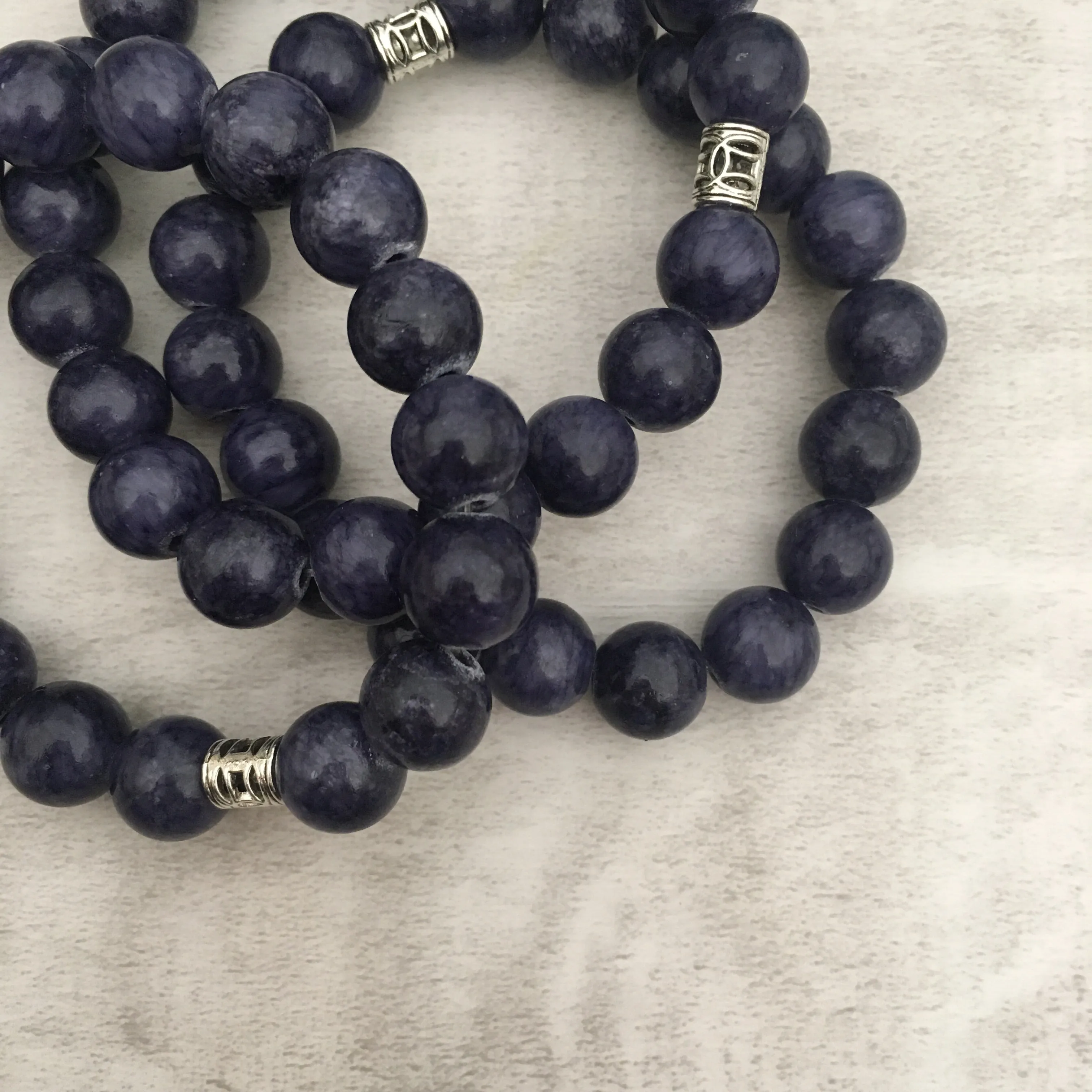 Stone Stacker Bracelet / Purple Haze