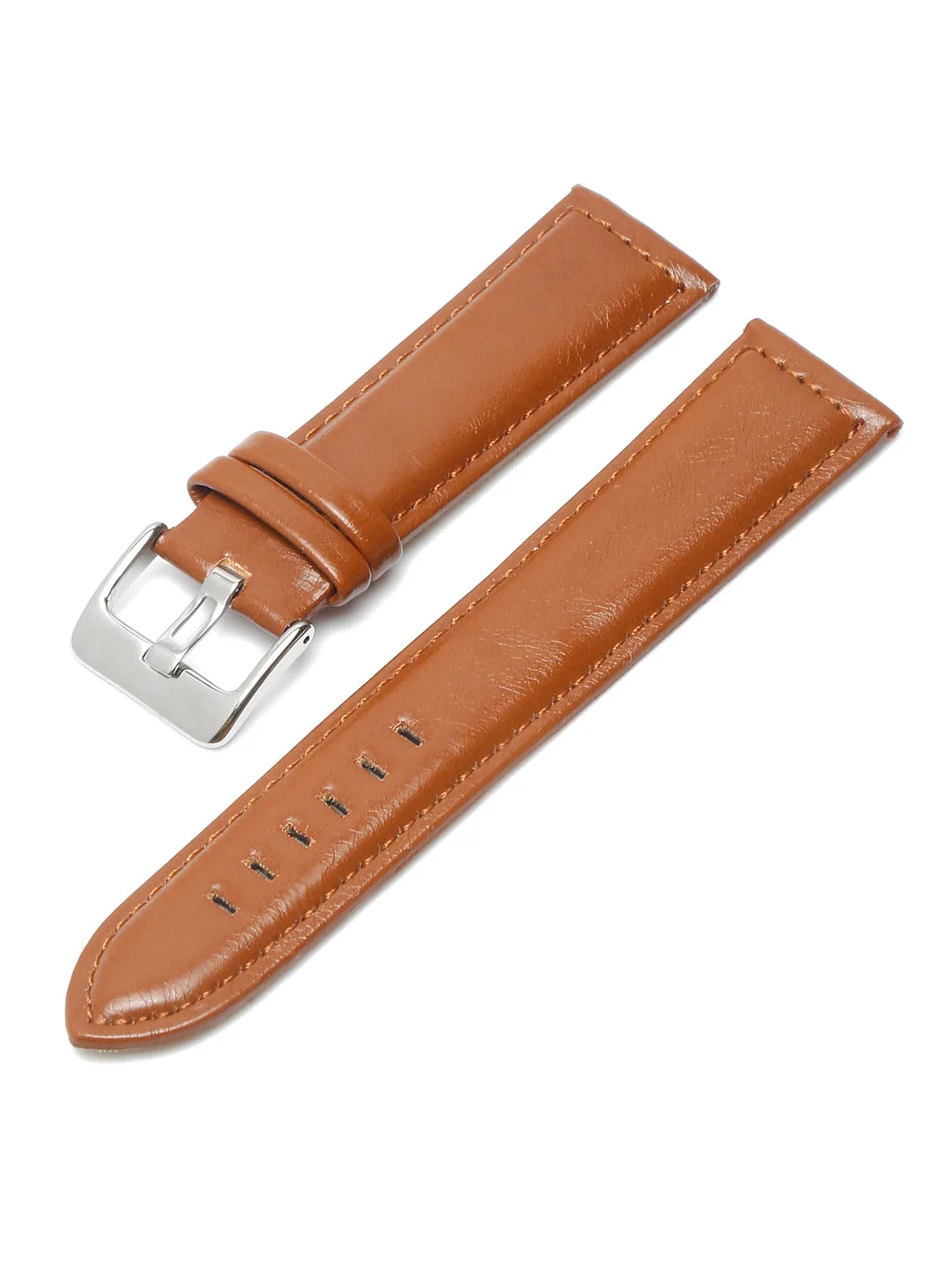 Teakwood Brown Leather Casual 22 MM Watch Strap