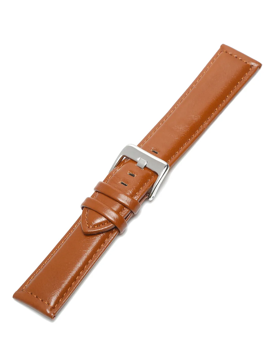 Teakwood Brown Leather Casual 22 MM Watch Strap