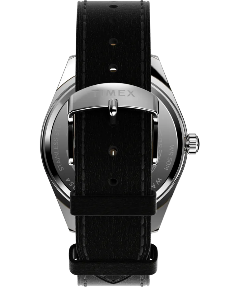 Timex Legacy 41mm Leather Strap Watch - Black