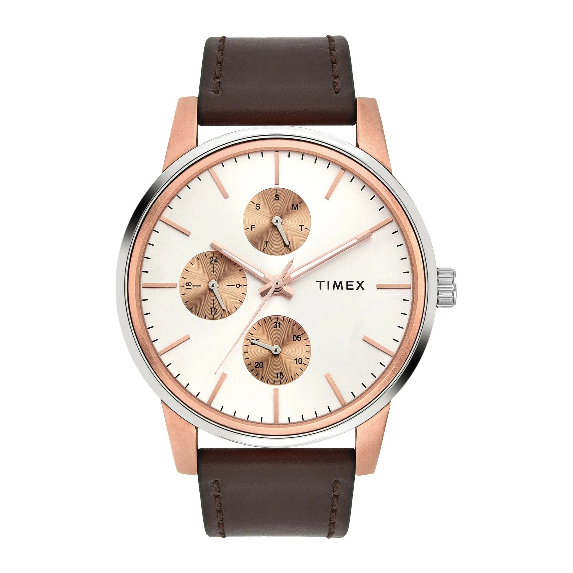 Timex Silver Dial Men Multifunction Watch - TWEG18900