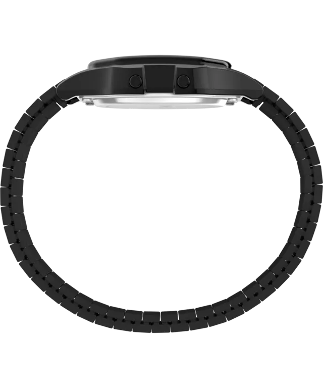 Timex T80 34mm Stainless Steel Expansion Band Watch - Black