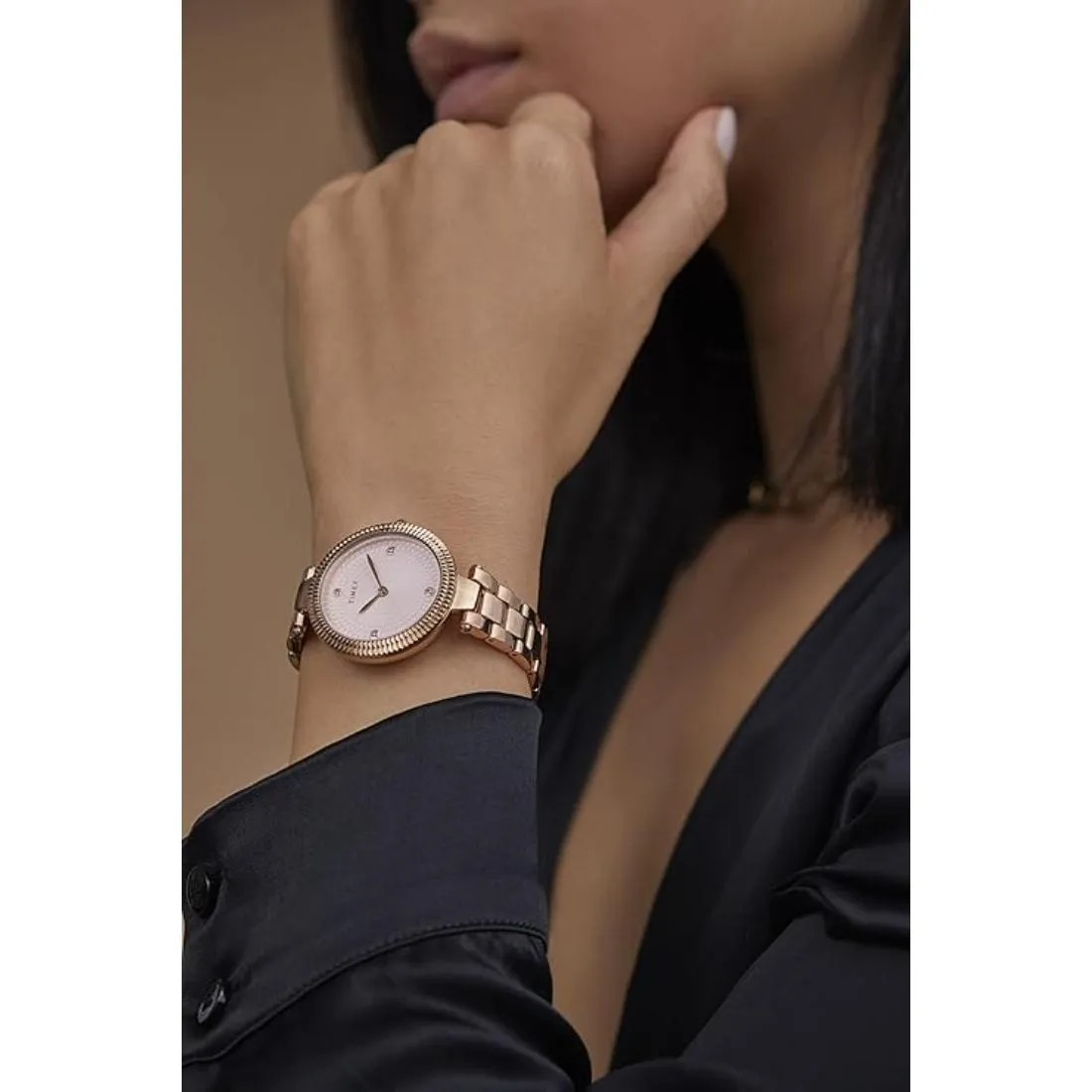 Timex Women 32 Size Pink Dial Analog Watch - TW2V24300