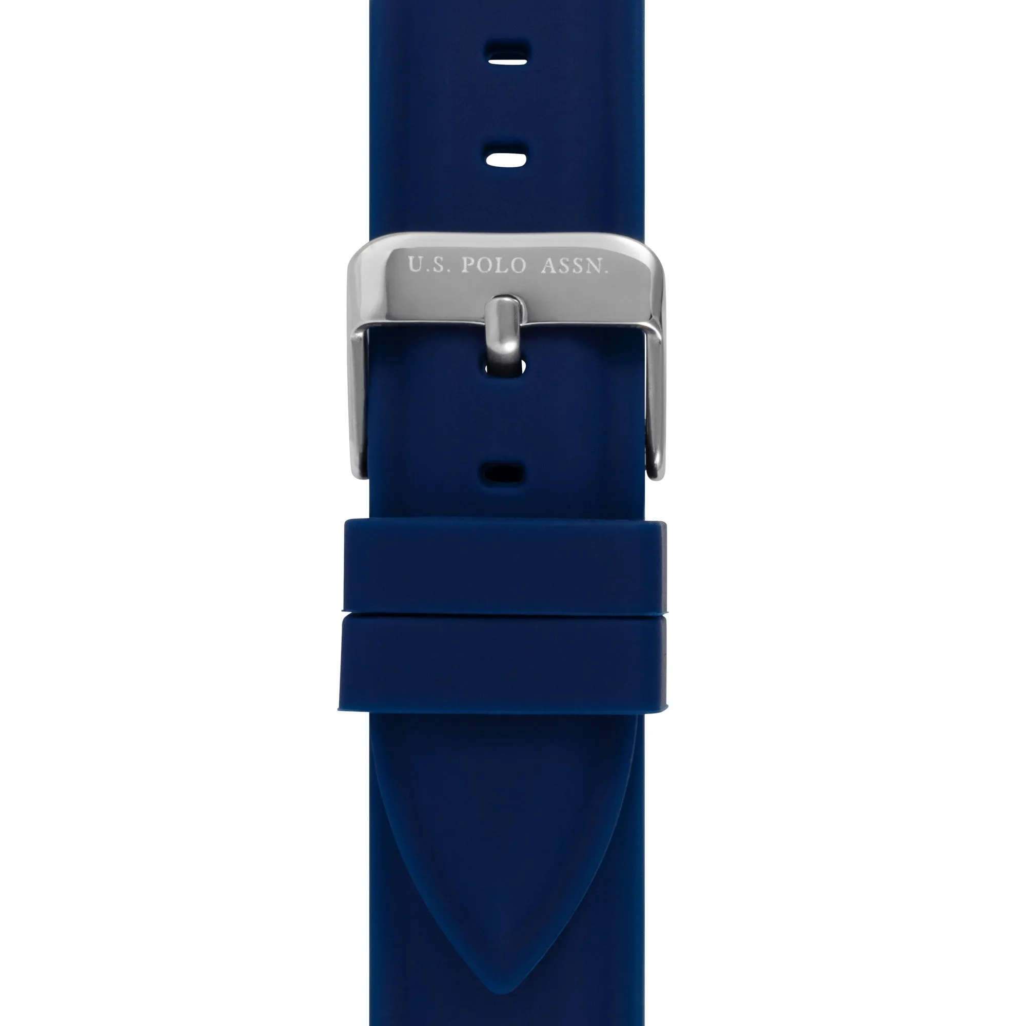 US POLO ASSN. UNISEX SILICONE STRAP WITH S.S. BUCKLE & SOFT TOUCH FINISHING