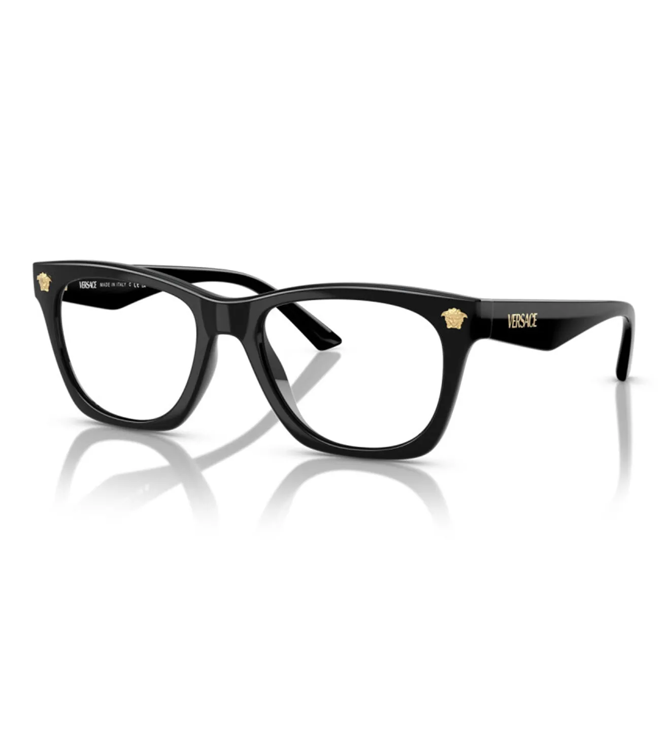 Versace Men's Black Square Optical Frame