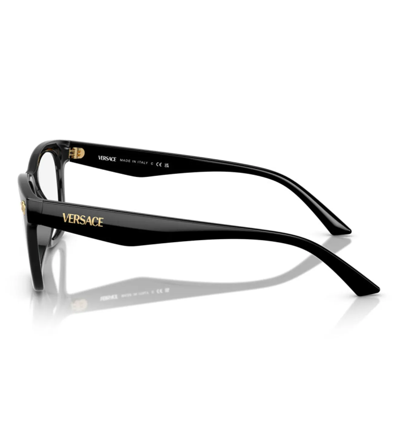 Versace Men's Black Square Optical Frame