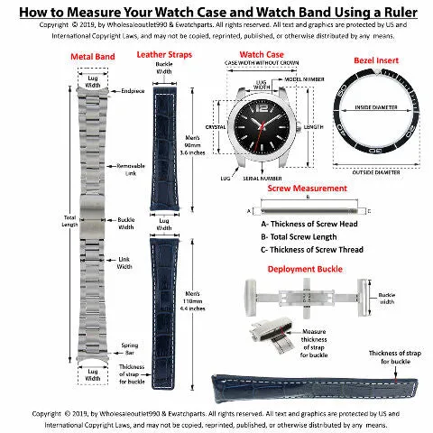 WATCH BAND CASE LUGS STRAP SPRING BAR GAUGE 6MM-30MM TOOL FOR ALL WATCHES