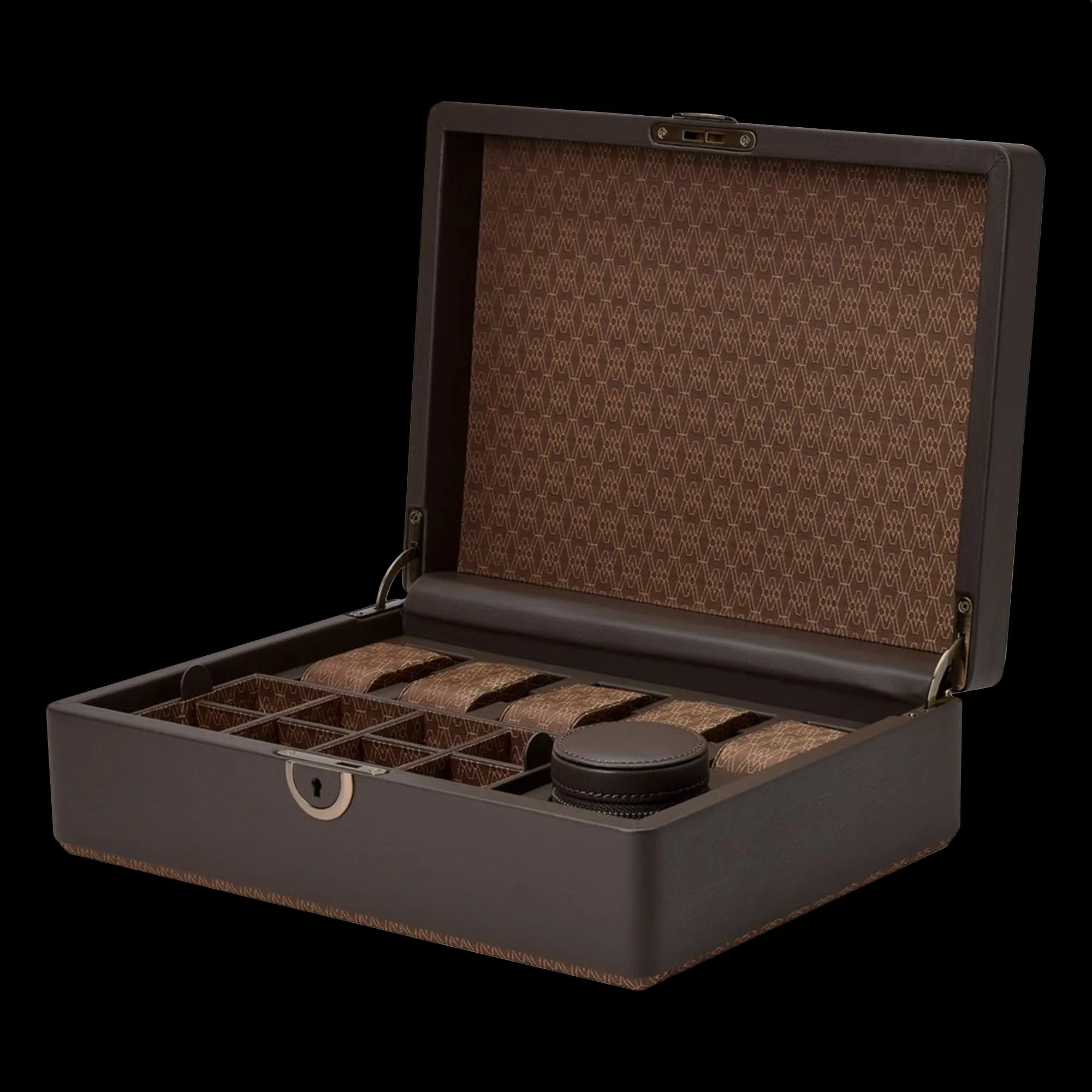 Wolf - Earth 5-Piece Watch Box with Storage