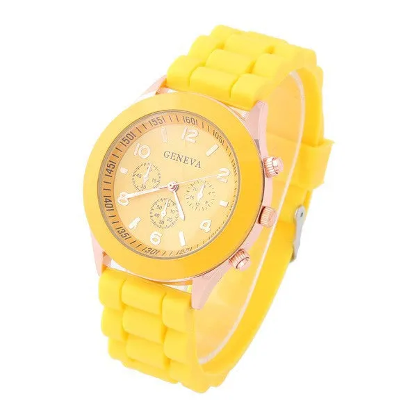 Women's Watch Fashion Silicone Strap Candy color watches