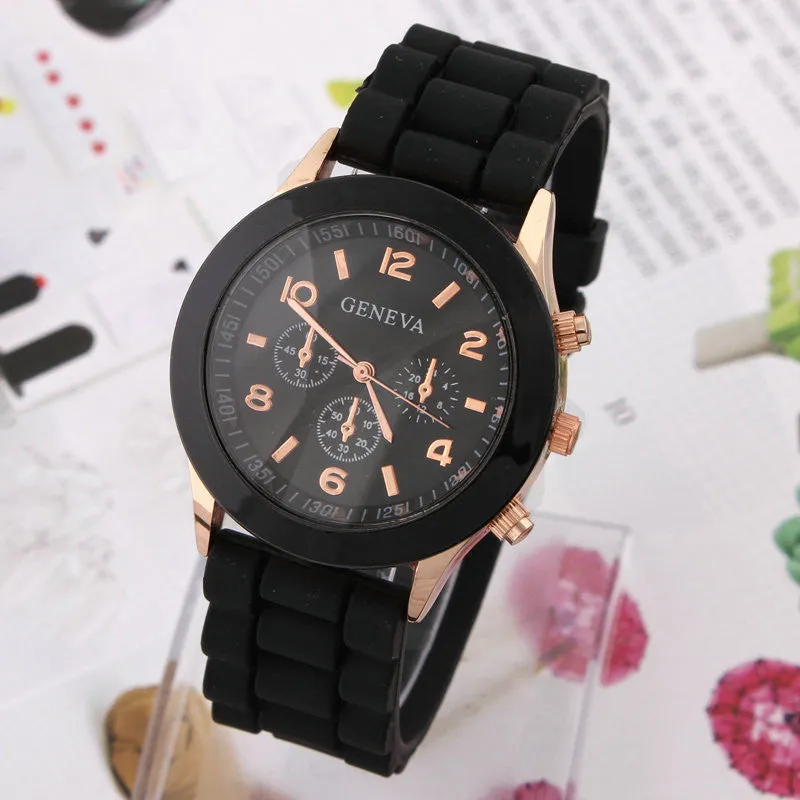 Women's Watch Fashion Silicone Strap Candy color watches