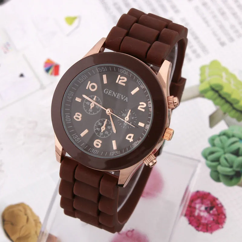 Women's Watch Fashion Silicone Strap Candy color watches