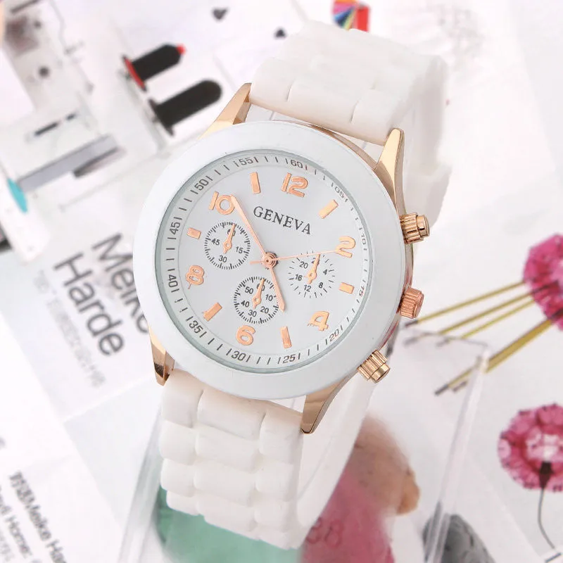 Women's Watch Fashion Silicone Strap Candy color watches