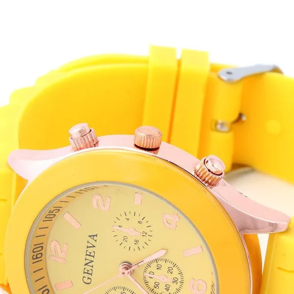 Women's Watch Fashion Silicone Strap Candy color watches