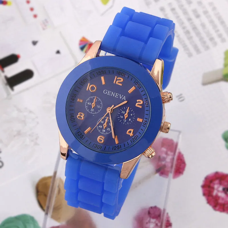 Women's Watch Fashion Silicone Strap Candy color watches